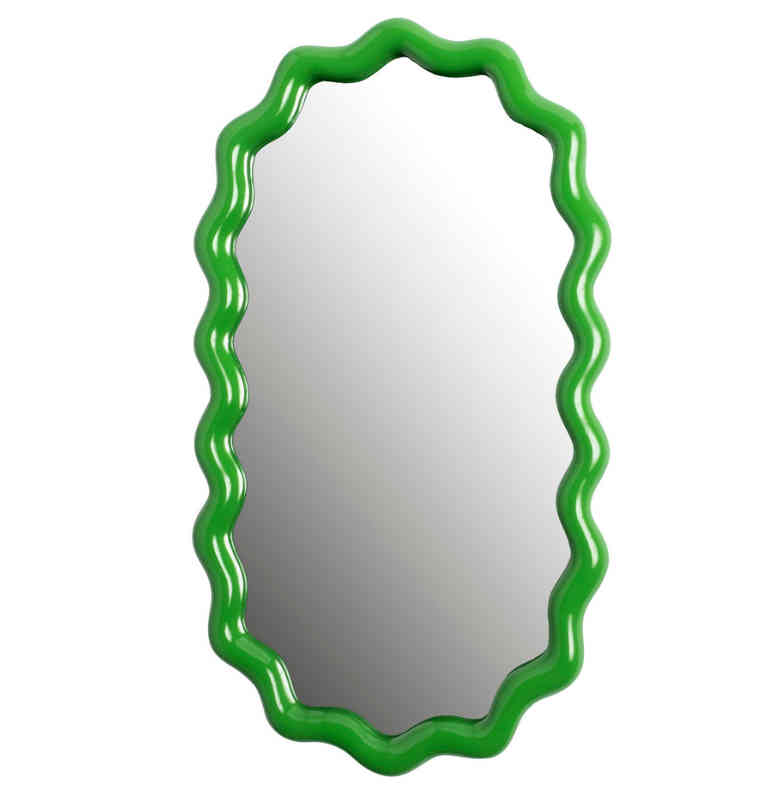 Miroir décoratif vert